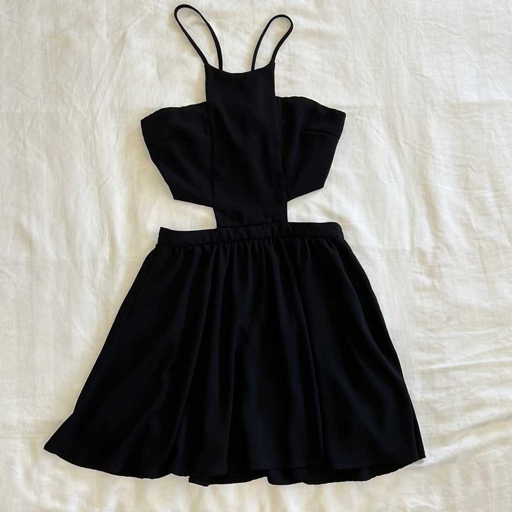 Black cutout dress
